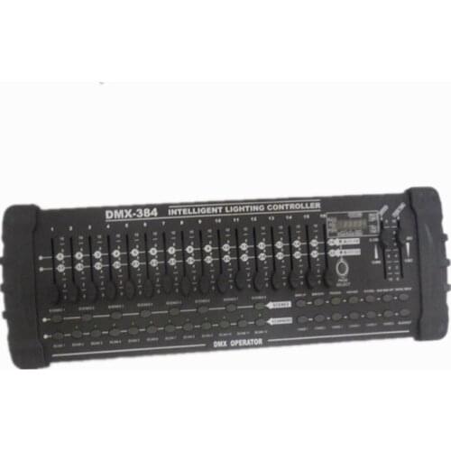 Cheap stage light equipment mini dmx 384 intelligent lighting controller moving head dj light console