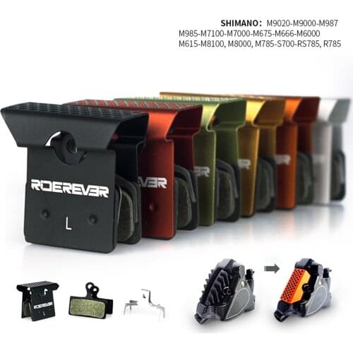 Disc Brake Pad Thickened Powder Semi-Metal Installation Distinction Bicycle Cooling Fin for Spare Components Road Bike