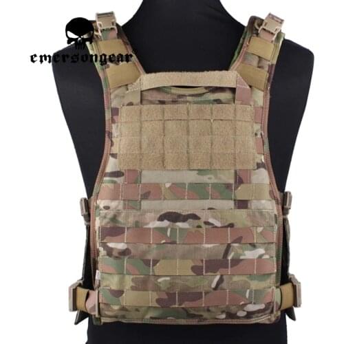 Emersongear RRV Tactical Vest Back Panel Molle System Loop Hoop for Plate Carrier Airsoft Hunting Shooting Multicam