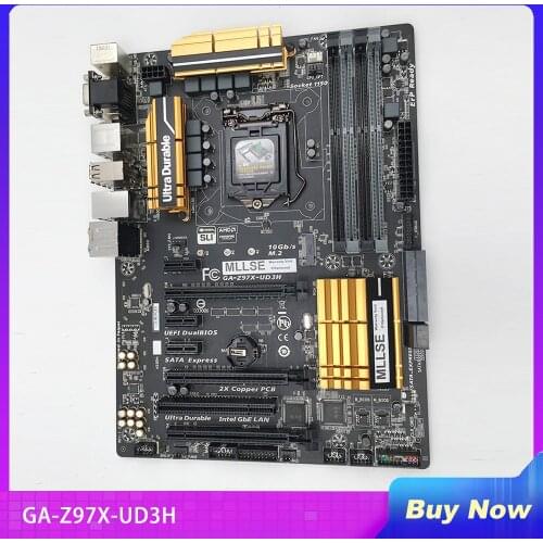 GA-Z97X-UD3H Mining Motherboard For Gigabyte Z97X-UD3H LGA1151 Support i34130 i54460 i74770 4790k CPU