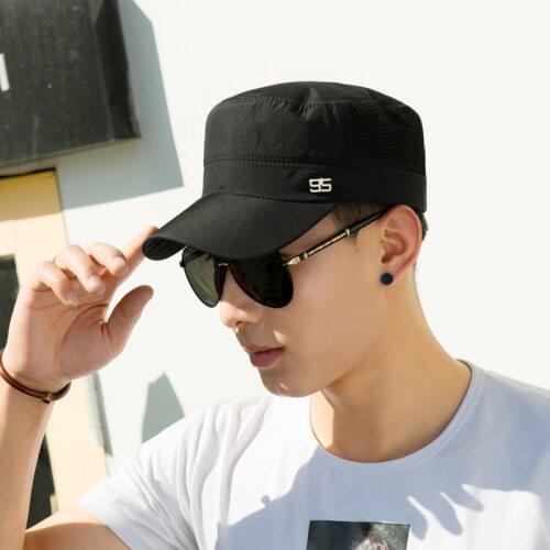 Summer Autumn Quick Drying Breathable Thin Mens Baseball Cap Outdoor Sports Fishing Travel Cycling Climbing Military Hat A159