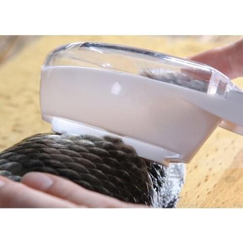 Kitchen Accessories Fish Skin Brush Scraping Fish Scale Brush Grater Quick Release Fish Knife Cleaning Peeling Scraper