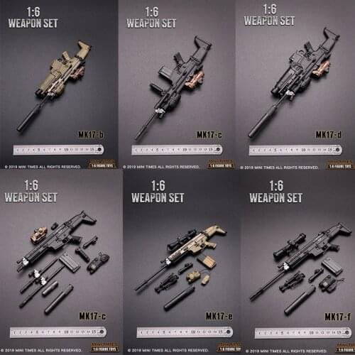 1/6 soldiers gun model MK17 assault rifle not fired for 12 inch action figure accessories