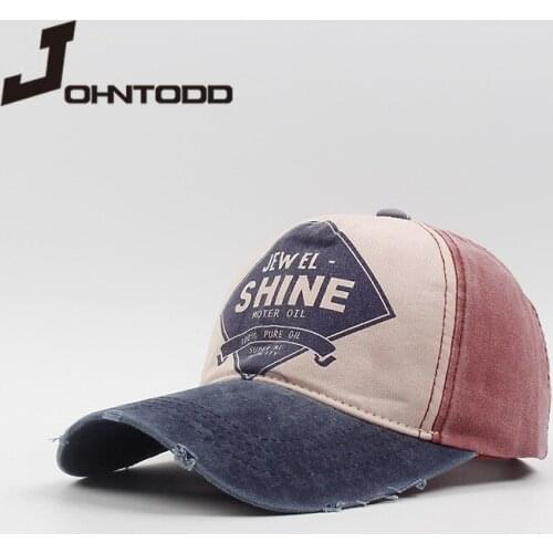 Wholesale brand hats baseball caps hats casual hats 4 colors hip-hop rebound caps wash hats men and women unisex adjustable