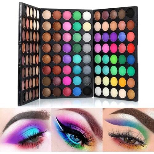 Makeup Eye Shadows Palette Pro Cosmetic 120 Color Waterproof Long Wear Matte Smooth Powder Earth Rainbow Pigment Make Up Pallete