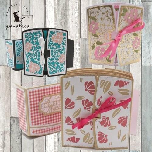 Panalisacraft Book pages Sheets Cover Metal Cutting Dies Craft Dies Scrapbooking Card Making Album Embossing Stencil Die Cut