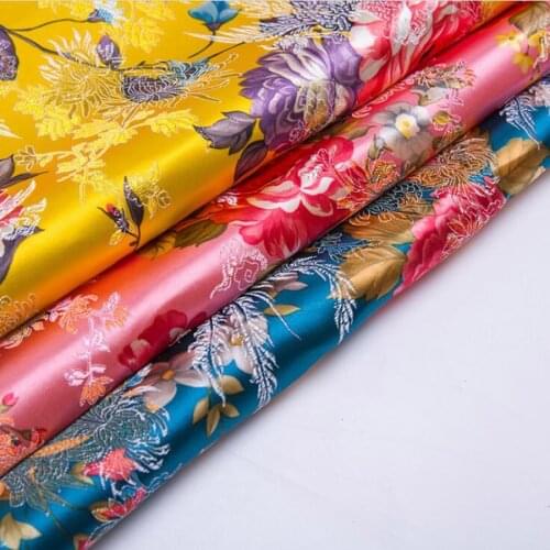 Brocade fabric damask Jacquard Apparel Costume Upholstery Furnishing Curtain DIY Clothing Material fabric 1M/lot