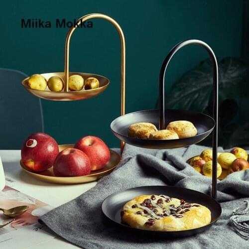 Cake Stand European Style 2 Tier Pastry Cupcake Fruit Plate Dessert Tray Serving Dessert Holder Wedding Party Home Decor