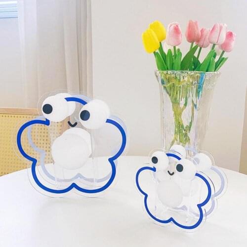 Lovely Practical Irregular Shaped Vase Pen Case Acrylic Pencil Holder Stylish for Indoor