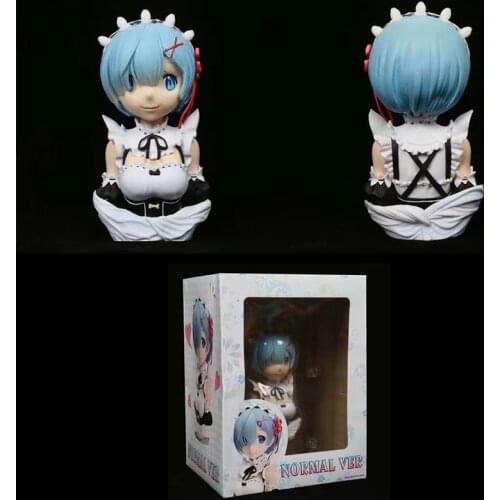Re:ZERO-Starting Life in Another world Ram&Rem Anime Figures Half Body Model Statue Action Figure Normal Ver. PVC Model Toys