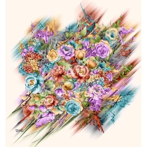 REYYAN SILK TEXTURED OYALIK WRITING-11-RENK-19