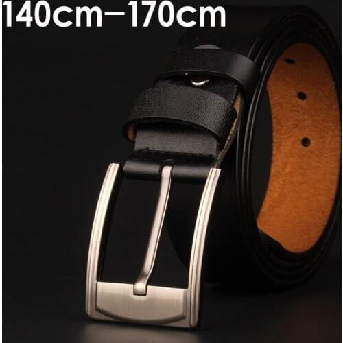 Lengthened Pin Buckle Belt Mens Casual Extra Long Belt Fat Plus Sized Belt