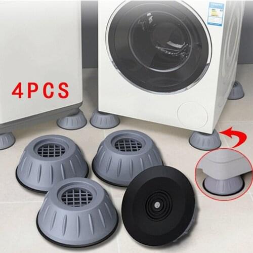 4Pcs Universal Anti-Vibration Feet Pads Washing Machine Rubber Mat Anti-Vibration Pad Dryer Refrigerator Base Fixed Non-Slip Pad