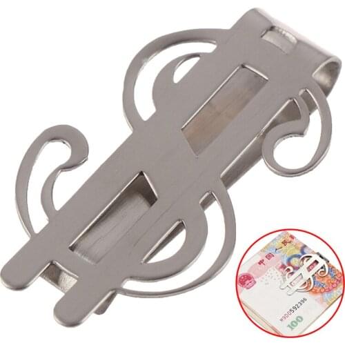 High Quality Stainless Steel /Silver Novel New Slim Pocket Cash ID Credit Card Dollar Holder Small Mini Magic Money Clip