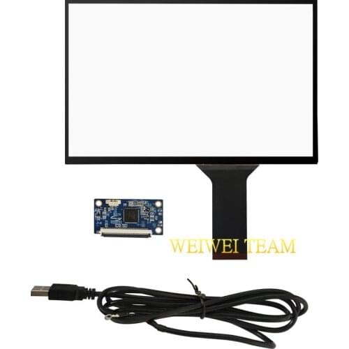Wisecoco 10.1 inch Capacitive touch screen USB plug play Support Raspberry Android linux WIN78 10 16:10 G+G 227x146.5mm 10 point