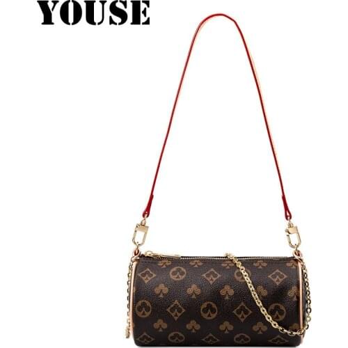 Youse Brand New Armpit Bag Fashion Baguette Trend Classic Cylinder Womens Bags Mini Bags Womens Commuter Bag Designer Bags