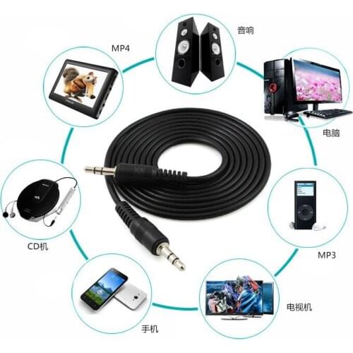 1.5M Aux Cable 3.5mm Male to Male Jack 3.5 Gold Audio Video Cables 4n OFC Stereo Audio Aux cable