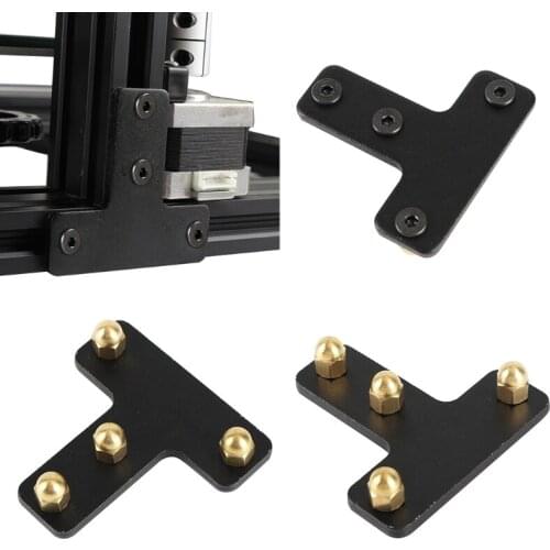 1set 3D Printer Parts Aluminum T-Type Fixed Plate Bracket With Brass Nut Screw for CR-10S/ENDER/Tornado Ender-3