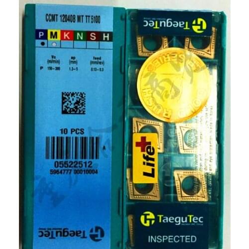 10pcs TT5100 CCMT120408MT carbide insert Threading Lathe Inserts