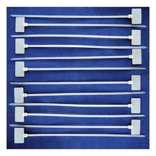 100pcs 3mm*100mm Nylon cable ties tags for On Ethernet RJ45 RJ 12 Wire power cable Label Mak