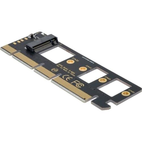 NGFF M-key NVME M.2 SSD to PCI-E Express 3.0 16x X4 Adapter without Bracket