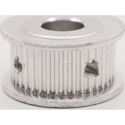 Aluminum Timing Pulley 2GT-52T Bore 6/6.35/10/12/14/15mm Pulley Slot Width 7/11mm For Width 6/10mm GT2-timing Belt