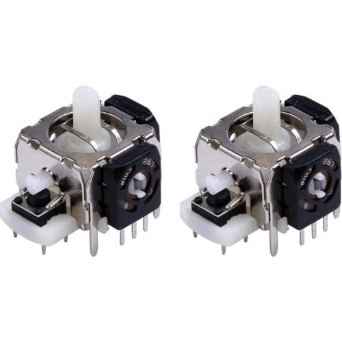 2Pcs/pack Gamepad Replacement 3D Analog Joystick Module Repair Parts Accessories for Xbox 360 Wireless Gaming Controller