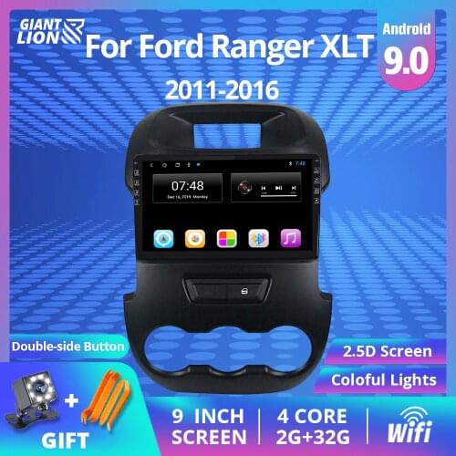 Car Multimedia System 2din Android 9.0 Car Radio For Ford Ranger Xlt 2011-2016 GPS Navigation Audioradio 2din Car DVD Player