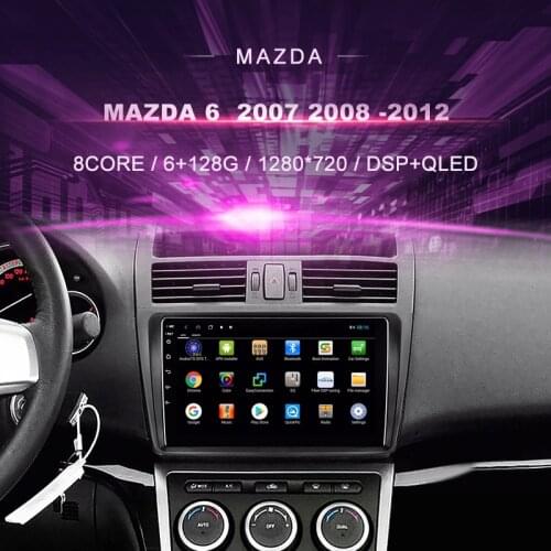 Car DVD For Mazda 6 2007 2008 -2012 Car Radio Multimedia Video Player Navigation GPS Android10.0 Double Din
