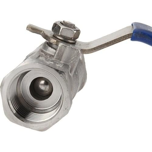 Free shipping Name:Size:1/2" Dn15 1-piece Valve 304 Ball Valve, Thread Valve Stainless Steel Ball Valve