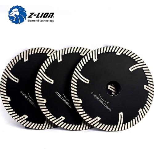 Z-LION 125MM Diamond Masonry Blade Cutting Disc For Granite Marble Concrete 3 Pcs Dry Wet Diamond Wheel Saw Blade T segmented