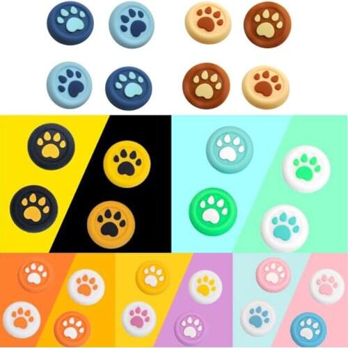 Thumb Stick Grip Cat Paw Cap Joystick Cover For Sony Playstation Dualshock 4/3 PS4/PS3/Xbox 360 One/Switch Pro Controller Case