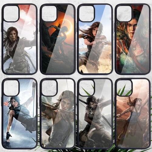 Tomb raider ps4 sticker Phone Case PC for iPhone 11 12 pro XS MAX 8 7 6 6S Plus X 5S SE 2020 XR