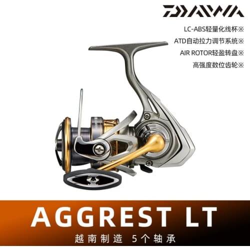 100% ORIGINAL DAIWA BRAND NEW AGGREST LT Spinning Fishing Reel 4+1BB Fresh/Salt Water Deep/Shallow Spool Lure Fishing Reel