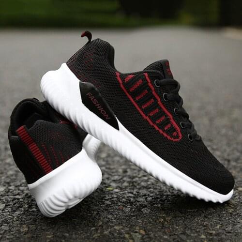 Womens shoes summer casual fly woven mesh running light and comfortable sneakers non-slip elastic vulcanized shoes