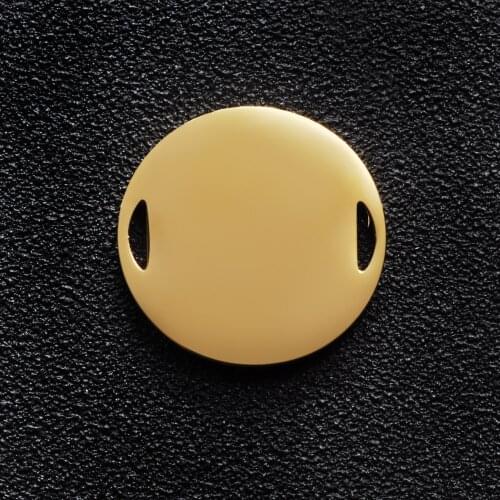 2Pcs/lot Mirror Polished Stainless Steel Round Pendants DIY Charm For Making Women Necklace Bracelet Jewelry