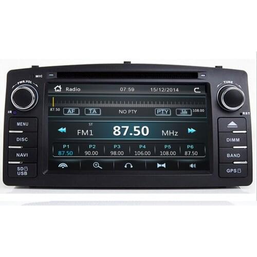 Best 2 Din Car DVD Player For Toyota Corolla E120 BYD F3 2000 2005 2006 GPS Radio Multimedia Head Unit Stereo Navigation Audio