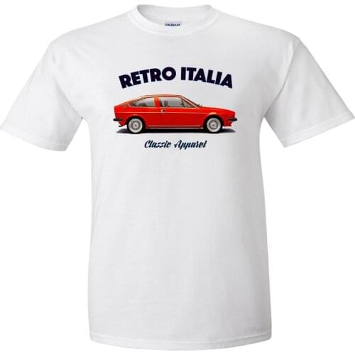 2019 Newest Tee Shirts Italian Classic Car Fans Romeo Alfasud Sprint T-Shirt. Retro Italia. Classic Car. Italian. Modified.Tees