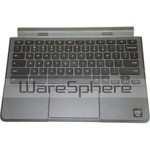 New Original Top Cover Upper Case with Keyboard TouchPad for Dell chromebook 11 3120 Palmrest 0RHFXP RHFXP 38ZM8TCWI00 Black
