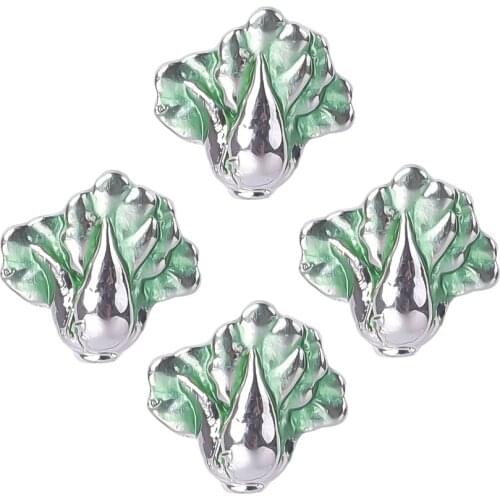 F111 Free Shipping DIY Green Vegetables Charms Pendant For Floating Locket Jewelry 20Pcs/Lot