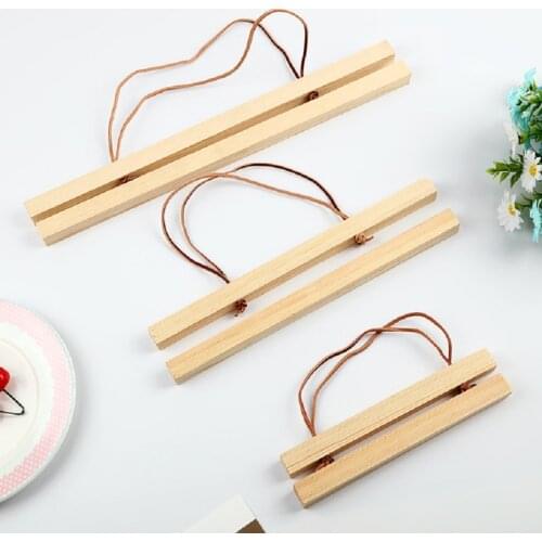 New Wooden Magnet Poster Hanger Photo Frame White Wood DIY Picture Cloth Hanging Wall Art Home Decor 21-60 cm a4 A3 Custom Size