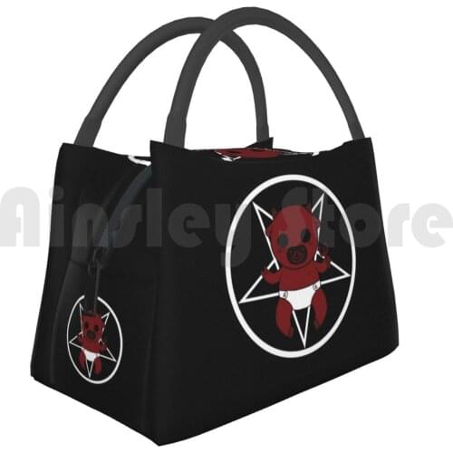 Portable Insulation Bag Baby Satan Baby Satan Satan Cute Pentagram Satanic Evil But Cute 666 Dark Inverted