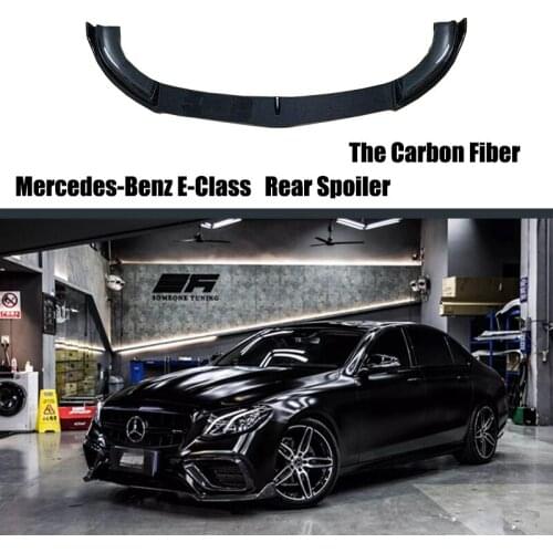 For Mercedes-Benz E-Class 2016 2017 2018 2019 Car Front Bumper Splitter Lip Spoiler Surround Front Shovel E-Class Modification