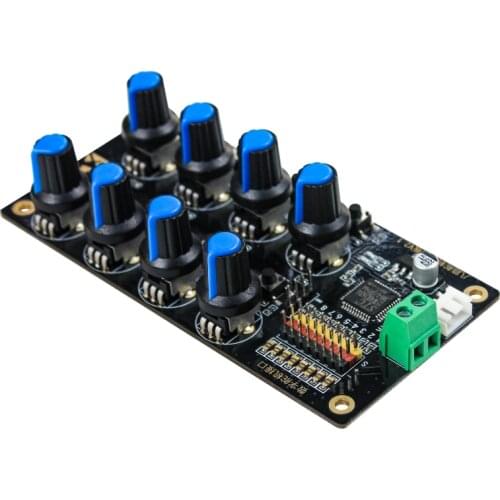 8CH Rotary Knob Servo Driver 8 Channel/Way Controller Board Overcurrent Protection Servo Tester For Arduino DIY Robot Arm Part