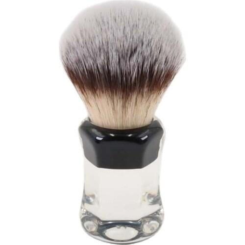 Yaqi Synthetic Hair Clear Handle Men Wet Shaving Brush