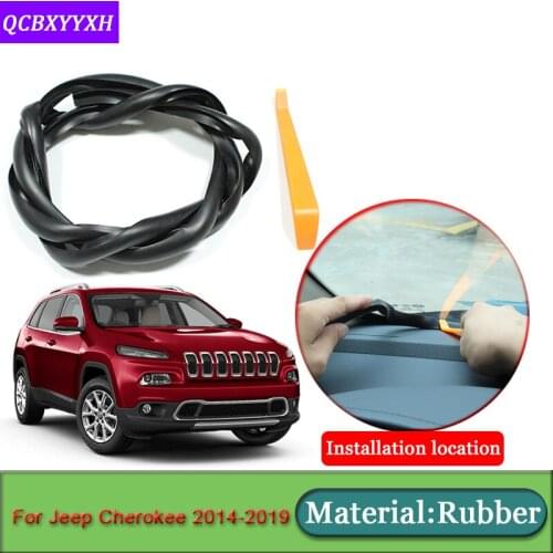 Car-styling For Jeep Cherokee 2014-2019 Anti-Noise Soundproof Dustproof Car Dashboard Windshield Sealing Strips Auto Accessories