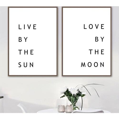 Inspirational Quotes Canvas Painting Nordic Posters and Prints Modern Home Decor Black White Wall Art Pictures Canvas Painting