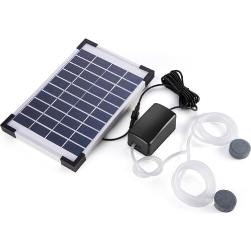 Solar aquarium air pump Watetproof Fish Tank Oxygenator Aquarium Oxygen Aerator Pond Air Pump