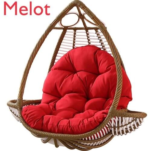 High-End Thickening Cotton Solid Color Cute Crystal Velvet Cushion Pure Cotton Soft Jacquard Velvet Cushion Hanging Chair Cushi