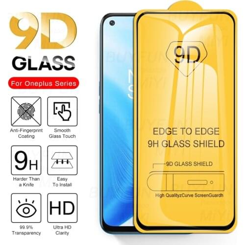 9D Full Glue Tempered Glass For Oneplus 8T 9R 9 R One More Nord N200 N100 N10 CE 5G Screen Protectors Toughened Guard Film Cover